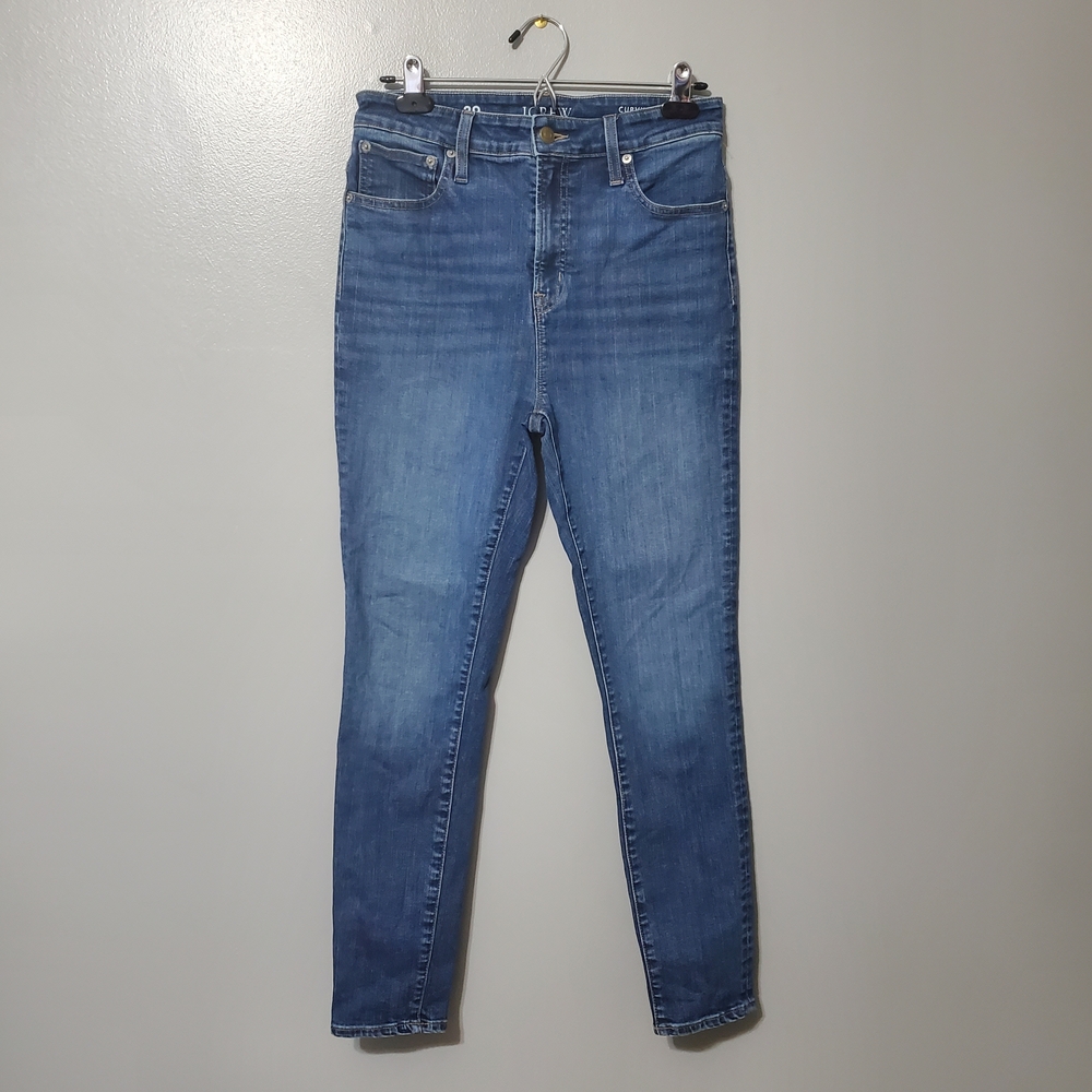 J. Crew Curvy Toothpick Women's Skinny Jeans in Blue Size 29